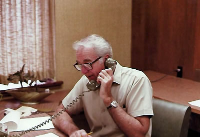 John Irvin at Irvin Constructors circa 1975